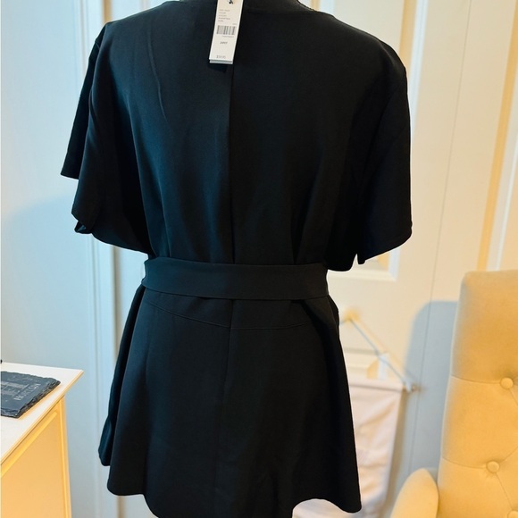 Lane Bryant Womens Plus Size 24 (2x) Black Tie Belted Scoop Top NEW Neve… - Picture 2 of 4